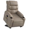 vidaXL Fauteuil inclinable de massage Cappuccino Similicuir