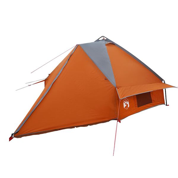 vidaXL Tente tipi avec toit Gris et orange 490 x 410 x 210 cm