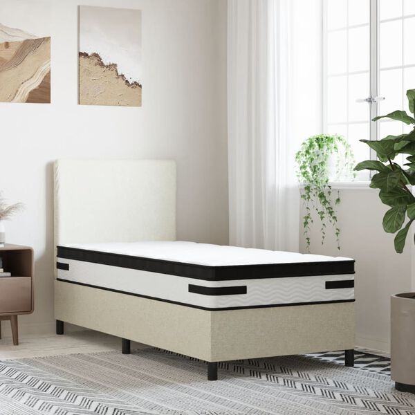 vidaXL Matelas &agrave; ressorts ensach&eacute;s moyen plus 90x190 cm