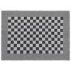 vidaXL Ensemble de serviettes 50 pcs noir et blanc coton