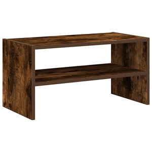 vidaXL &Eacute;tag&egrave;re &agrave; chaussures empilable ch&ecirc;ne fum&eacute; 60x30x30,5 cm