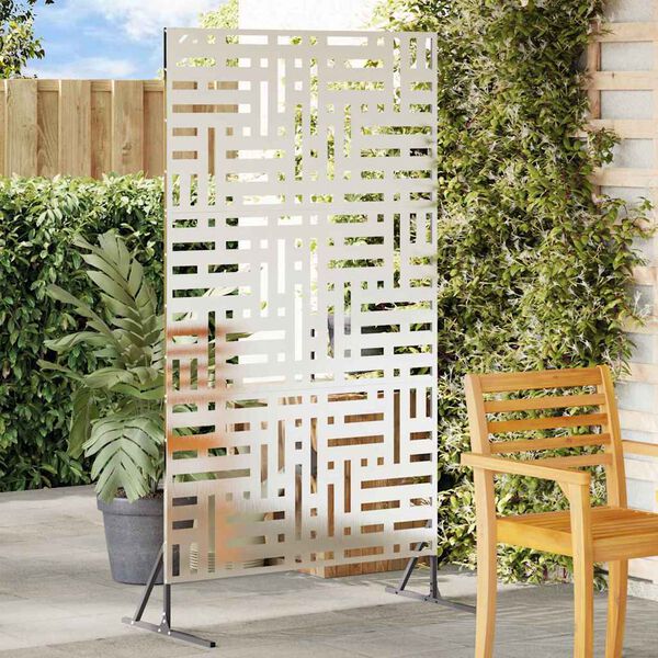 vidaXL &Eacute;cran de confidentialit&eacute; Gris 100 x 50 x 180 cm Acier