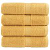 vidaXL Serviettes d'invit&eacute; de qualit&eacute; sup&eacute;rieure SOLUND 4 pcs dor&eacute;