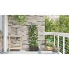 vidaXL Cache-pot de jardin Marron 40 x 40 x 126 cm Acier