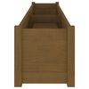 vidaXL Jardini&egrave;res 2 pcs Marron miel 200x31x31 cm Bois de pin massif