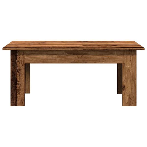 vidaXL Table basse vieux bois 100x60x42 cm bois d'ing&eacute;nierie