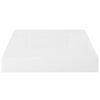 vidaXL Étagère murale flottante 4 pcs Blanc brillant 23x23,5x3,8cm MDF
