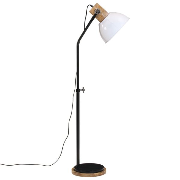 vidaXL Lampadaire 25 W blanc 30x30x100-150 cm E27