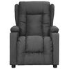 vidaXL Fauteuil inclinable Gris fonc&eacute; Tissu