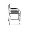 Bo-Camp Chaise de camping Acier Gris