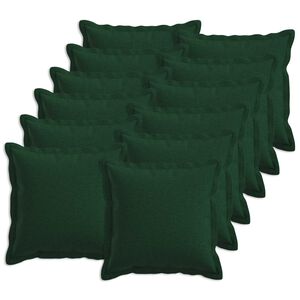 vidaXL Housse de coussin 12 pc HOUTEN Vert fonc&eacute; 40 x 40 cm