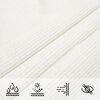 vidaXL Voile d'ombrage 160 g/m&sup2; Blanc 4x4x4 m PEHD