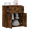 vidaXL Buffet ch&ecirc;ne fum&eacute; 60x31x70 cm bois d'ing&eacute;nierie
