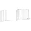 vidaXL Barri&egrave;re pour chien porte pliable 6panneaux blanc bois peuplier