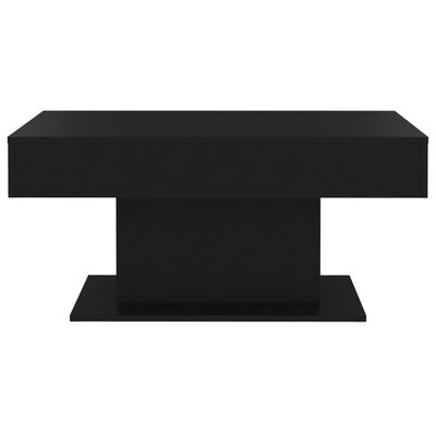 vidaXL Table basse noir 96x50x45 cm bois d'ingénierie