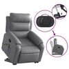 vidaXL Fauteuil inclinable de massage Gris Similicuir