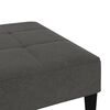 vidaXL Tabouret Gris fonc&eacute; Tissu en microfibre