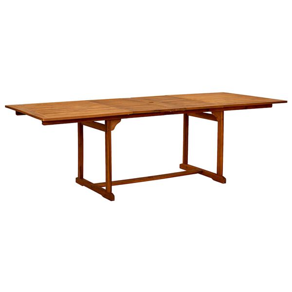 vidaXL Ensemble &agrave; manger de jardin 9pcs bois d'acacia solide textil&egrave;ne