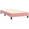 vidaXL Sommier &agrave; lattes de lit avec matelas et LED Rose 90x200 cm