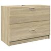 vidaXL Armoire d'&eacute;vier ch&ecirc;ne sonoma 78x37x59 cm bois d'ing&eacute;nierie
