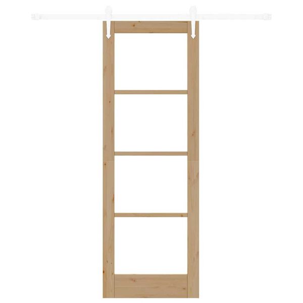 vidaXL Porte coulissante Naturel 73,5 x 211 cm