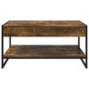 vidaXL Table basse Ch&ecirc;ne Fum&eacute; 80 x 50 x 40 cm Bois d'ing&eacute;nierie