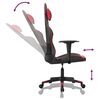 vidaXL Chaise de jeu Noir et rouge Similicuir