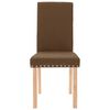 vidaXL Chaises &agrave; manger lot de 6 marron tissu