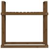 vidaXL Support bois de chauffage Marron miel 110x35x108,5 cm Bois pin