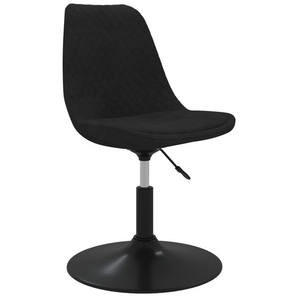 vidaXL Chaises pivotantes &agrave; manger lot de 6 Noir Velours