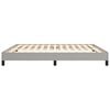 vidaXL Cadre de lit sans matelas gris clair 160x200 cm tissu