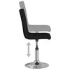 vidaXL Tabouret de bar Noir Tissu