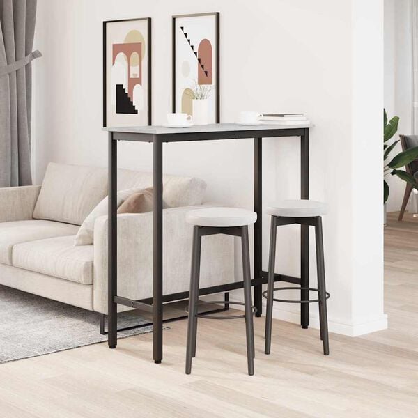 vidaXL table Gris Sonoma 100 x 40 x 100,5 cm