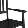 vidaXL Chaises &agrave; bascule lot de 2 table pliable noir massif peuplier