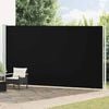 vidaXL Auvent lat&eacute;ral r&eacute;tractable de patio 220x600 cm Noir