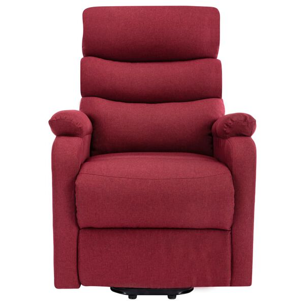 vidaXL Fauteuil de massage Rouge bordeaux Tissu