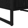 vidaXL Buffet Ch&ecirc;ne noir 81 x 36 x 150.5 cm Bois d'ing&eacute;nierie