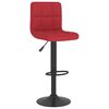 vidaXL Tabourets de bar lot de 2 rouge bordeaux tissu