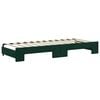 vidaXL Lit de jour avec gigogne et matelas vert fonc&eacute; 80x200cm velours