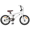 vidaXL BMX 18 Pouces pour les enfants de 7 &agrave; 10 ans Blanc