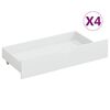 vidaXL Cadre de lit sans matelas blanc bois de pin massif 160x200 cm