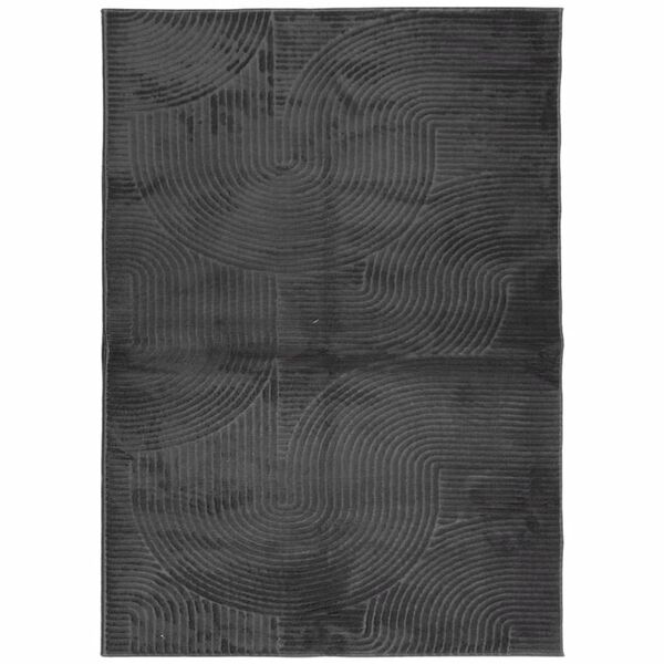 vidaXL Tapis IZA poils courts style scandinave anthracite 240x340 cm