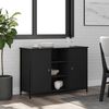 vidaXL Buffet noir 100x35x70 cm bois d'ing&eacute;nierie