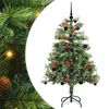 vidaXL Sapin de No&euml;l artificiel Vert 150 cm PVC et m&eacute;tal