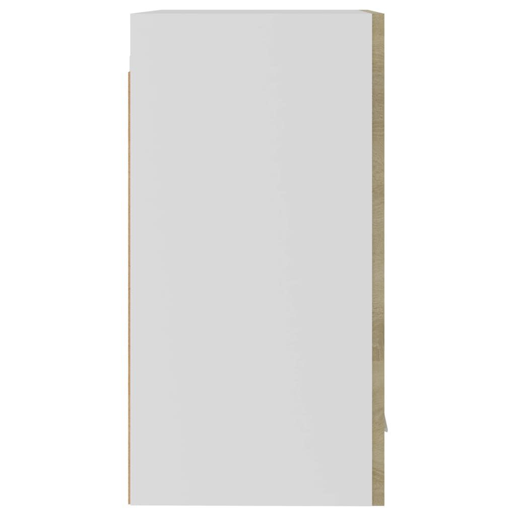 Meuble Aggloméré Chêne Armoire Suspendue VidaXL Lyon - Chêne Sonoma 80x31x60 Cm - Aggloméré - Rangement Cuisine Mural Meuble Rangement Mural Compact