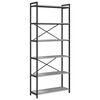 vidaXL &Eacute;tag&egrave;re 80 x 30 x 189,5 cm Bois d'ing&eacute;nierie Sonoma gris