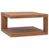 vidaXL Table basse 65x65x33 cm Bois de teck solide