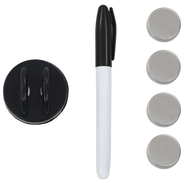 vidaXL Tableau noir magn&eacute;tique mural Verre 50x50 cm