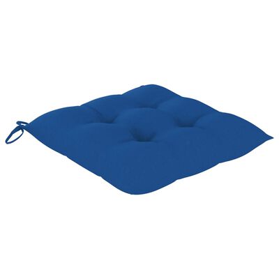 vidaXL Coussins de chaise 6 pcs Bleu 50x50x7 cm Tissu