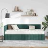 vidaXL Cadre de lit d'angle avec matelas 2 pcs Vert Velours
